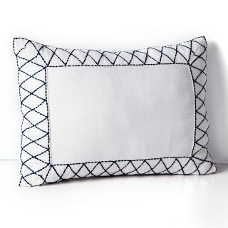 Embroidered Border Decorative Pillow, 12 x 16