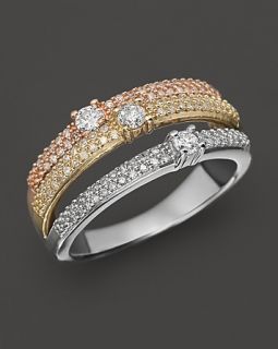 Diamond Ring in 14K White, Rose, and Yellow Gold, .50 ct. t.w
