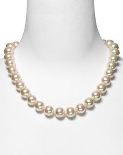 Majorica Womens 14mm Round White Man made Pearl Necklace, 20