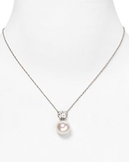 Silver Social Occasion Pearl Pendant Necklace, 16