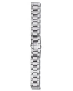  Stainless Steel 3 Link Bracelet Watch Strap, 18 mm