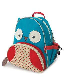 skip hop zoo owl back pack price $ 20 00 color blue red size one size