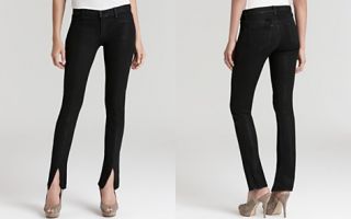 Brand Jeans   Vera Mid Rise Skinny Coated with Slits in Stealth_2