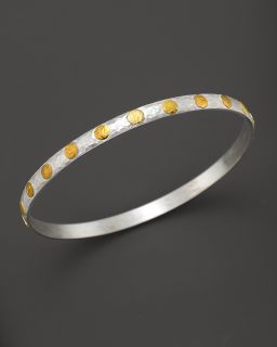 Gurhan Pure Silver And 24 Kt. Gold Bangle