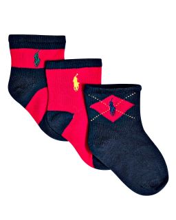 Boys Multi Socks, 3 pack   Sizes 6/12 18/24 Months