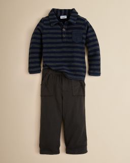 Littles Infant Boys Parker Stripe Polo & Pant Set   Sizes 3 24 Months