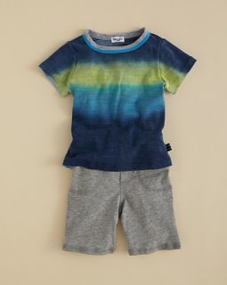 Infant Boys Graffiti Stripe Ringers Tee & Shorts   Sizes 18 24 Months