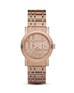 Burberry Ladies 1350 Series Rose Gold Tone Watch, 28mm