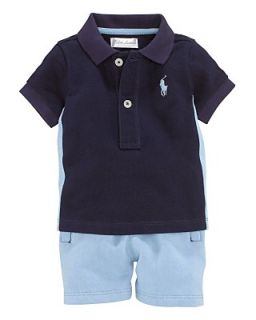 Ralph Lauren Childrenswear Infant Boys Polo & Short Set   Sizes 3 9