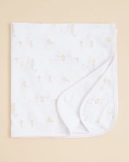 Infant Girls Huggy Bear Print Blanket   29 x 27”
