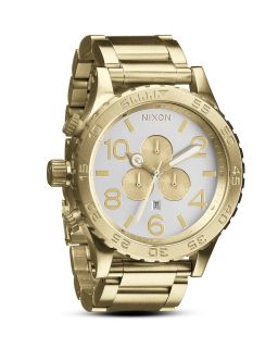 Nixon The 51 30 Chrono Watch in Champagne Gold, 51mm