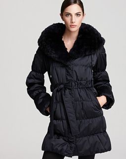 Maximilian 33 Quilted Jacket with Rabbit Fur Hood