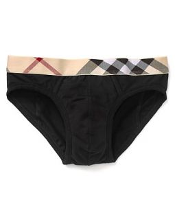 burberry cotton stretch vintage check brief $ 35 00 color black size