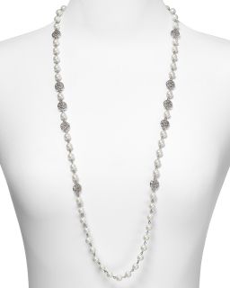 Ralph Lauren High Society Pearl Pave Necklace, 36
