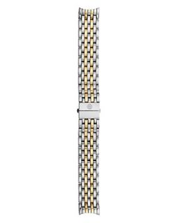 Michele CSX 36 Day Two Tone Bracelet, 18mm