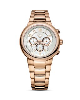 Philip Stein Large Active Rose Gold Plated Chronograph Watch, 42mm