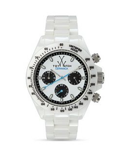 Toy Watch White Ceramic Chronograph, 41mm