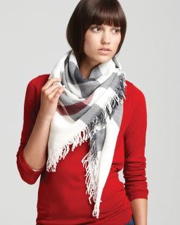 Burberry Color Check Wool Scarf