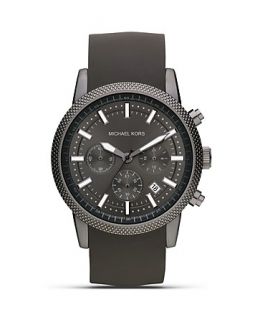 Michael Kors Round Grey Silicone Sport Watch, 43mm
