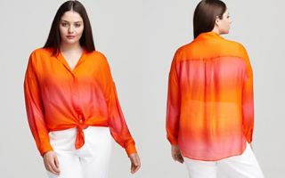 Lafayette 148 New York Plus Lumi Silk Blouse_2