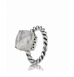 PANDORA Ring   Sterling Silver & Mother of Pearl Path