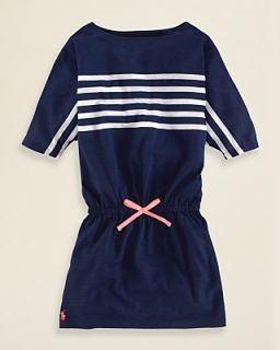 Ralph Lauren Childrenswear Girls Engineered Stripe Dress   Sizes S XL