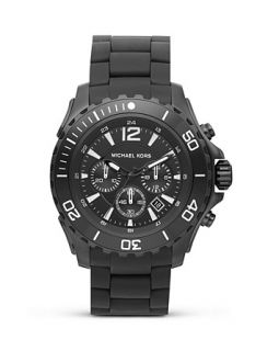 Michael Kors Black Stainless Steel Watch, 47mm