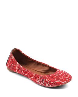 lucky brand ballet flats emmie price $ 59 00 color mack red print size