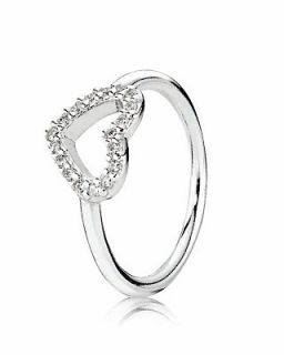 PANDORA Ring   Sterling Silver & Cubic Zirconia Be My Valentine