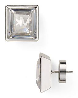 michael kors clear crystal square earrings orig $ 65 00 sale $ 45 50