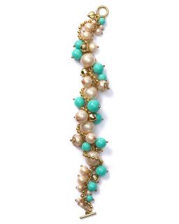 carolee cluster bead bracelet price $ 65 00 color gold quantity 1 2 3