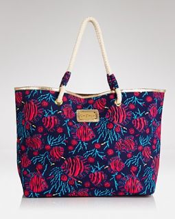 lilly pulitzer shoreline printed tote bag price $ 78 00 color true