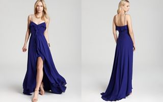 Nicole Miller Gown   Spaghetti Strap High Low_2