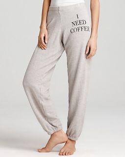 wildfox sweatpants i need coffee price $ 96 00 color grey size x small