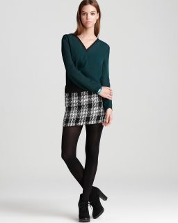 plaid boucle mini skirt with contrast waist orig $ 88 00 sale $ 61