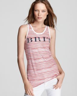 burberry brit stripe brit tank price $ 125 00 color military red size