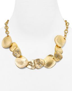 disc necklace 16 price $ 150 00 color satin gold crystal quantity 1