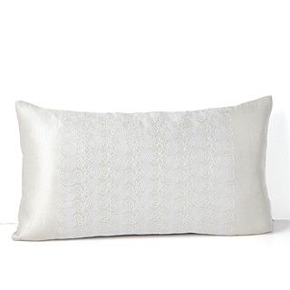Hudson Park Luxe Modern Lace Embroidered Scroll Decorative Pillow, 12