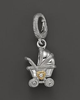 pram charm with 18k gold and white sapphire reg $ 185 00 sale $ 111 00