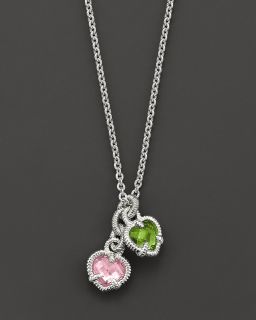 necklace with pink and peridot crystal reg $ 250 00 sale $ 150 00