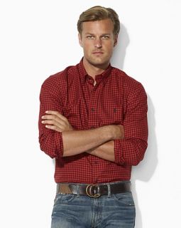 plaid woven cotton sport shirt price $ 125 00 color red black size