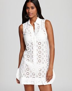 nanette lepore isola eyelet coverup dress price $ 134 00 color white