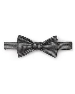 duchamp ceremonial stripe bow tie price $ 140 00 color grey quantity 1