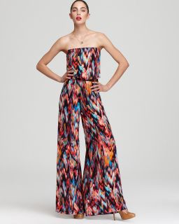 three dots strapless wide leg jumpsuit price $ 198 00 color multi size