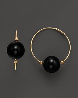hoop earrings with black onyx reg $ 440 00 sale $ 220 00 sale ends 2