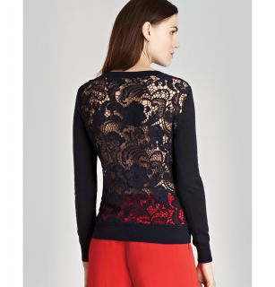 reiss sweater florider lace back price $ 170 00 color navy size select