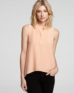 equipment blouse francis sleeveless price $ 178 00 color peach nectar