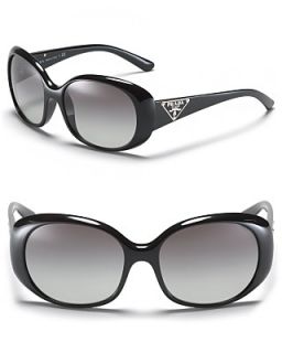 Prada Glam Round Sunglasses with Triangle Logo