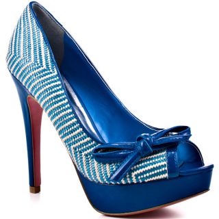 Paris Hiltons Multi Color Beth   Blue Woven Patent for 99.99