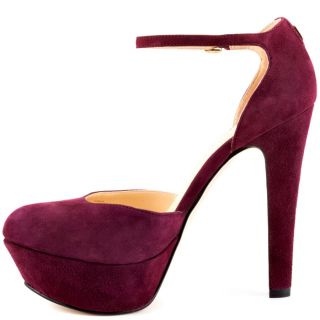 Ivanka Trumps Red Nala   Dark Red Suede for 149.99
